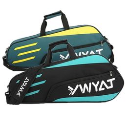 Badminton Bag Outdoor Sports Training Fitness Racket Bags Men Women Large Capacity Nylon Waterproof Racquet y240516