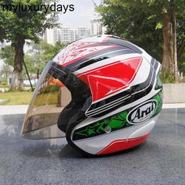 Arai SZ RAM 3 NICKY HAYDEN 69 GREEN FLOWER Open Face Off Road Racing Motocross Motorcycle Helmet ATV off-road motorcycle helmet with sun shield