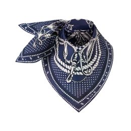 M79799 Silk Scarf Women Square Scarves Fashion Leopard print leopard SAILOR BANDANA SQUARE 70 Silk Foulards Femme Wraps Beach Shawls Bandana Hijabs Beach Towel