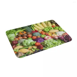 Carpets Fruit And Vegetables 24" X 16" Non Slip Absorbent Memory Foam Bath Mat For Home Decor/Kitchen/Entry/Indoor/Outdoor/Living Room