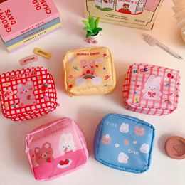 Storage Bags Japan Korea Sanitary Napkin Bag Coin Purse Card Case Bear Dog Holder