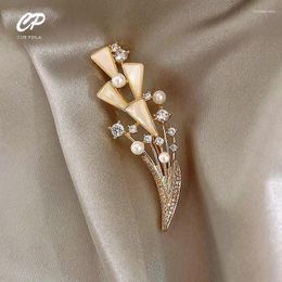 Brooches Exquisite Wheat Ear High-end Female Pins Personalized Accessories Fixed Clothes All-match Atmosphere Anti-glare Buckle