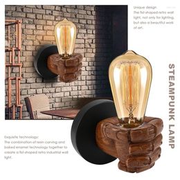 Wall Lamp Creative Retro Antique Fist Lighting Vintage Industrial E27 Base For Corridor Kitchen Bedroom Cafe Illuminated