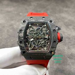 RM Data de relógio de luxo lazer de relógio de pulso rm35-02 mecânica totalmente automática r watch fita mass es tn4a