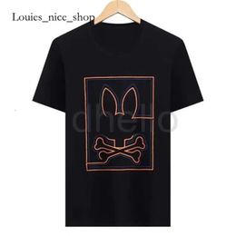 Psychological Bunny shirt Psyco Bunny Physcho Bunny Rabbit Summer Mens Tshirt Print Short Sleeve Couple Tee Cotton Business T-shirt top quality 24ss 491