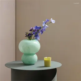 Vases Home Decor Accessories Irregular Shaped Hydroponic Vase Modern Living Room Table Balcony Ornaments Glass Flowerpot Gifts