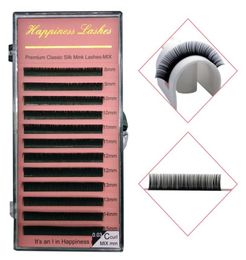 Eyelash Extension Eye Lashes Classic Silk Mink Lashes Individual Lashes Easy to Use Natural Look Deep Matte HPNESS8592399