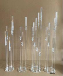 decoration New Whole Acrylic Crystal Wedding Table Centrepiece Chandelier Centre pieces for decoration imake5447498