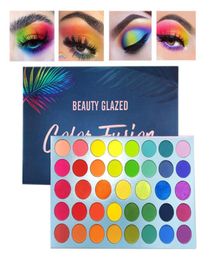 Beauty Glazed Professional 39 Colour Makeup Matte Metallic Flash Eyeshadow Palette Ultra Colour Bright and Bright Colour Eyeshadow7824438