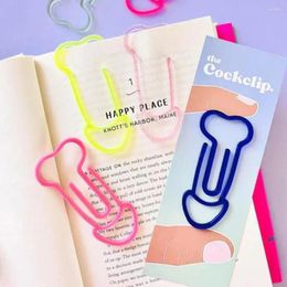 1Pc Irregular Paper Clip Colourful Hollow Out Binder Plastic Bookmarks Stationery Gift Office School Supplies