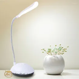 Table Lamps Led Stand Kids Desk Lamp Desktop Work Study Night Light Rechargeable Bright Bedside Eyes Protection Dimmiable