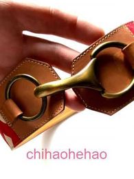 Designer Bbaboy belt fashion buckle genuine leather belt Belt Red Tan Nova Leather Brass Buckle Womens Size 32 85 32 85