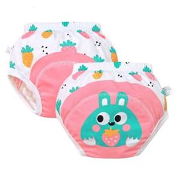 3PCS Cute Baby 6 Layer Waterproof Reusable Cotton Diapers Breathable Training Shorts Underwear Cloth Pants Nappy New