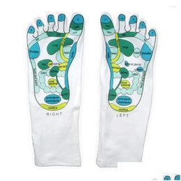 Sports Socks Acupressure Reflexology Palm Acupoints Gloves Physiotherapy Mas Relieve Tired Foot Point Creative Gift Man Woman 2022 D Dhqqd