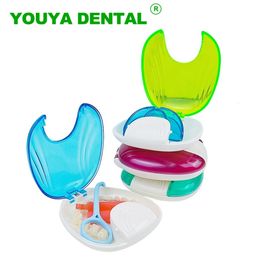 10pcs Dental Retainer Box Press-to-Open Orthodontic Denture Case Fake Teeth Storage Box Container Organizer Oral Care Supplies 240520
