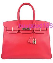 10A Biridkkin Designer Delicate Luxury Women's Social Travel Durable and Good Looking Handbag Shoulder Bag 35 Candy Rose Pink Gold Leather Gold Hardware