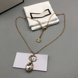 Lyx klassiska guldhalsband mode smycken g halsband hängsmycken bröllop hänge halsband