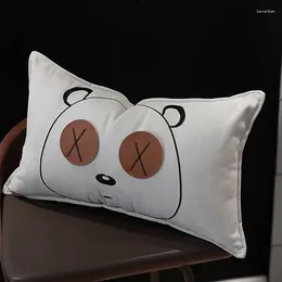 Pillow Embroidery Bear Cover Housse De Coussin Simple-minded Decorations For Home Decorative Pillows S Covers