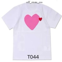 cdgs shirt COMMES Designer Play T Shirt Cotton Fashion Brand Red Heart Embroidery T-Shirt Women's Love Sleeve Couple Short Sleeve Men Play Plus Size cdgs hoodie 838