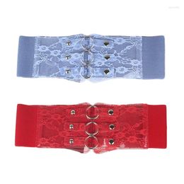 Belts Corset With Lace Floral Pattern Cummerbunds Strap Belt For Women Body Girdle