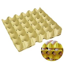 Crates de ovo Ovo Cartons lisadas a granel segura 30 ovos de papel bandejas de bandejas de caixa de organizador HW0271