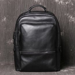 Backpack Design Men Genuine Leather Youth Backpacks For Teenger School Bags Fashion Travel Laptop