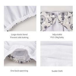 3PCS Happyflute Fashion Print 3Pc Ecological Waterproof Pocket Diaper Suede Inner Washable&Reusable Cloth Nappy Fit 3-15kg Baby