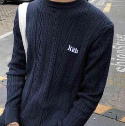 Clothes Hoodies Kith MeiSweater British College Style Thin Bottoming Pullover Men039s Fallwinterlm533961811