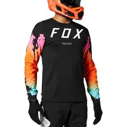 Men's T-shirts Men Cycling Quick Dry Motocross Jersey Dh Off Road Mountain Bike Bat Fox Mtb Enduro Clothing Downhill Shirt Rjcy