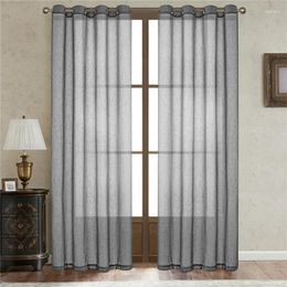 Curtain -548Natural Linen Light-impermeable Curtains For Living Room And Bedroom