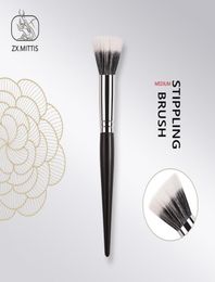 Ebony Wood Medium Stippling Makeup Brush Soft 100 Natural Goat Hair Powder Blush Highlight Beauty Cosmetics Tools8156204