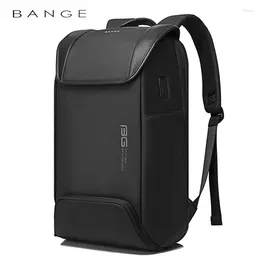 Backpack BANGE MultiFunction 15 Inch Laptop Backpacks USB Charging Men Travel Bag Water Repellent School Bags Male Mochila