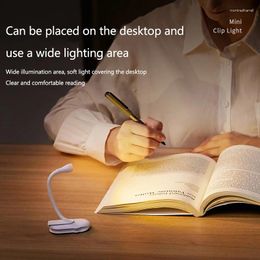 Table Lamps Book Light Reading Lights For Books In Bed Led Night Lamp Rechargeable 3 Colour Stepless Brightness Clip On