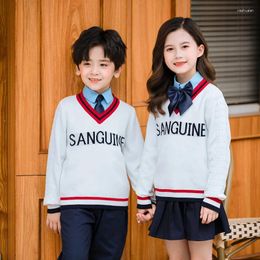 Clothing Sets Spring Autumn Children Set School Uniforms Kids Sweater Suits Kindergarten Uniform Formal Teacher's Clothes