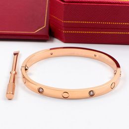 H094 Tennis Screw Bracelet Designer Bracelet Luxury Jewellery Women Bangle Classic Titanium Steel Alloy Craft Allergic Wholesale portfolio gold necklace