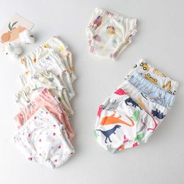 3PCS Waterproof Reusable Training Pants Cute Cotton Baby Diaper Infant Shorts Nappies Panties Nappy Changing Underwear Cloth New 0f369