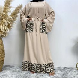 Ethnic Clothing Eid Mubarak Abaya Dubai Kaftan Women Muslim Long Dress Bangladesh Abayas Turkish Caftan Islamic Arabic Robe Gown UAE