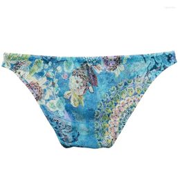 Underpants Men's Lace Panties See Through Sissy Pouch Underwear Low Waist Perspective Ultra-Thin Sheer Briefs Gays Imitates Lingerie