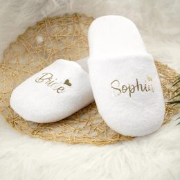 Party Supplies Personalized Coral Slippers For Wedding Bride And Bridesmaid Custom Hen Night Bachelorette Favors Bridal Present