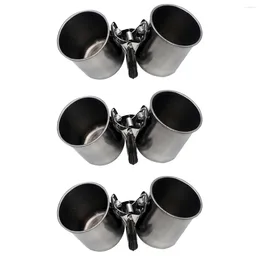 Mugs 6 Pcs Birds Supplies Feeding Bowl Water Cup Containers Parakeet Macaw Cage Parrot