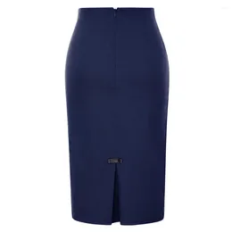 Skirts BP Women Sexy Bow-Knot Decorated Hips Wrapped Bodycon Summer 2024 Pencil Skirt OL Style Office Work Wear