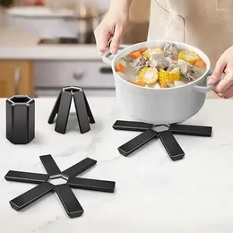 Table Mats Pot Mat Dish Placemat Folding Heat Insulation High Temperature Pots And Pans Kitchen Gadgets