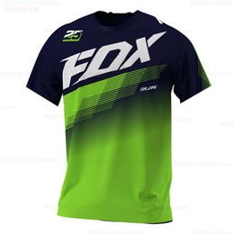 Men's T-shirts Motocross 2024 Multicolor Cool Cycling Jersey Off Road Dirt Bike Riding Mtb Dh Mens Racing Short Sleeve Shirt Upik