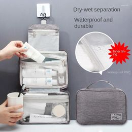 Cosmetic Bags Practical Wash Makeup Bag Cation Portable Easy Version Travel Essentials Waterproof Hook Hanging Bathroom Shower Case