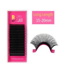 False Eyelashes 16 17 18 19 20mm Long Individual Extension 018 Thick Soft Faux Silk Mink Russian Volume Lash Supplies6189413