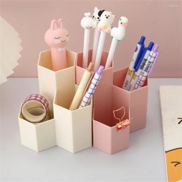 Storage Boxes Makeup Box Space-saving Functional Innovative Stylish Convenient Trendy Honeycomb Pen Holder Multifunctional Transparent