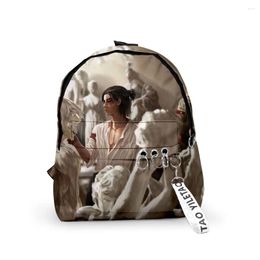 Backpack Attack On Titan Eren Yeager Backpacks Boys/Girls Pupil School Bags 3D Print Keychains Oxford Waterproof Cute Small