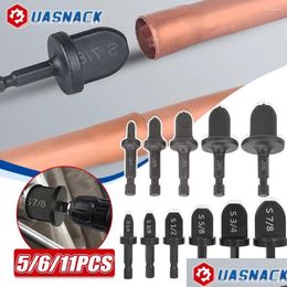 Professional Hand Tool Sets 5/6/11Pcs Tube Pipe Expander Copper Hex Shank Imperial Electric Drill Bit Flaring For Air Conditione Drop Otzfh