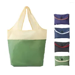 Storage Bags Polyester Waterproof And Eco Shopping Bag Portable Foldable Supermarket Large Capacity Cloth