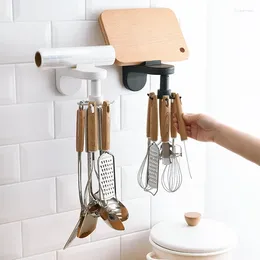 Kitchen Storage Organisers Rotatable Rack Cabinet Retractable Hanger Drain Drying Holder Hook Up